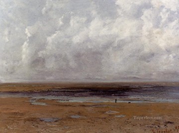 干潮時のトルヴィルの海岸 写実主義の画家ギュスターヴ・クールベ Oil Paintings